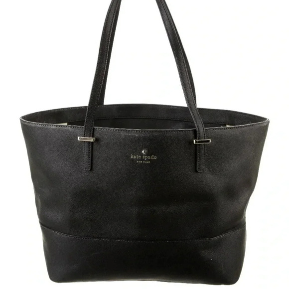 Kate spade black saffiano leather tote handbag - Picture 1 of 12